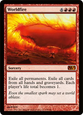 MTG 赤　レアカード Amazon.co.jp: Magic: the Gathering - Worldfire (158) - Magic 2013